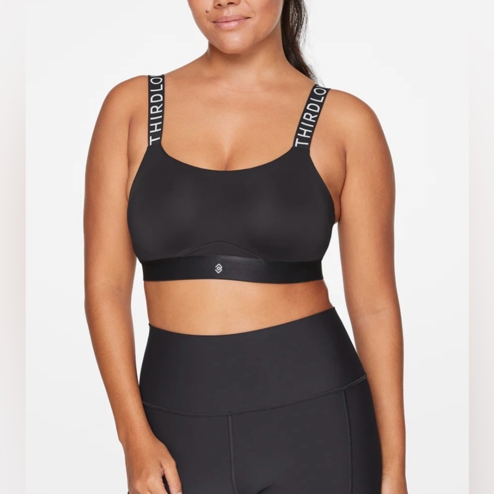 Third Love Kinetic Adjustable Sports Bra Black 38D